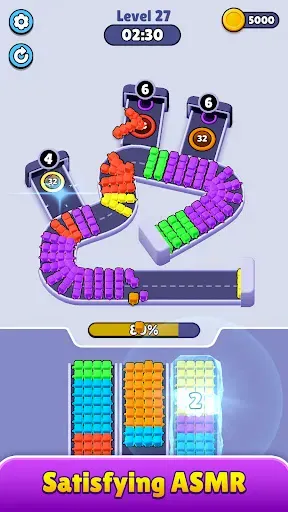 Скриншот 2 — Hole Jam: Flow Puzzle