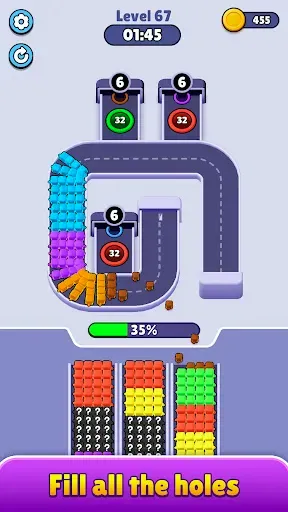 Скриншот 5 — Hole Jam: Flow Puzzle