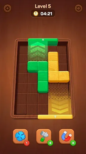 Скриншот 1 — Wood Away, Block Jam