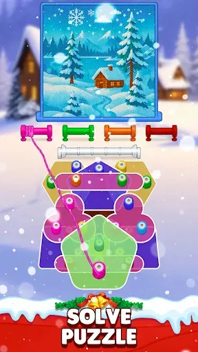 Скриншот 2 — Wooldle: Knit & Sort 3D