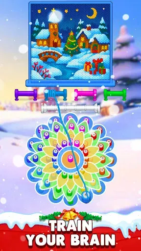 Скриншот 3 — Wooldle: Knit & Sort 3D