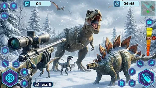 Скриншот 2 — Dino Hunter Wild Shooting Game