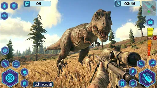 Скриншот 8 — Dino Hunter Wild Shooting Game