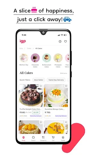 Скриншот 4 — IGP: Flowers, Cakes, Gifts App