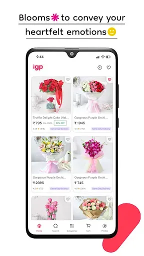 Скриншот 5 — IGP: Flowers, Cakes, Gifts App