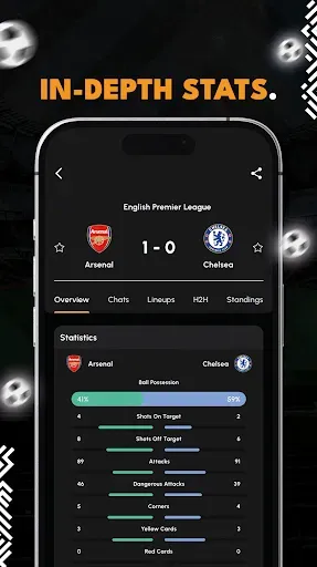 Скриншот 3 — Live Soccer Scores - IGScore
