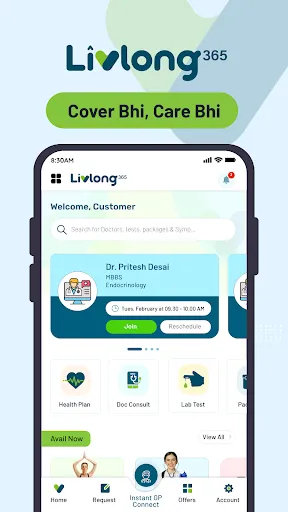 Скриншот 2 — Livlong 365:Cover Bhi Care Bhi