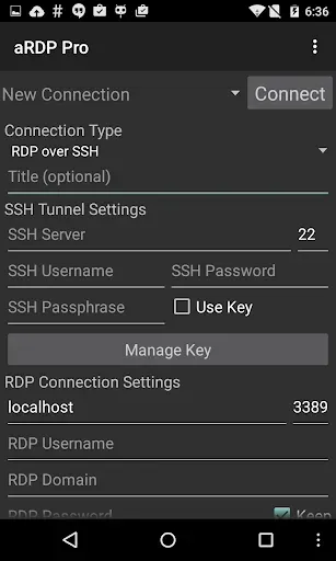Скриншот 2 — aRDP: Secure RDP Client