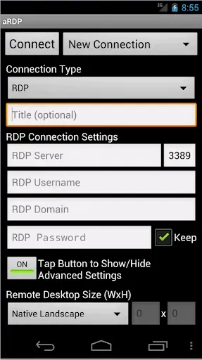 Скриншот 5 — aRDP: Secure RDP Client