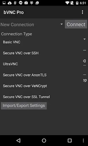 Скриншот 8 — bVNC: Secure VNC Viewer