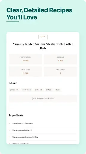 Скриншот 3 — Atkins Air Fryer Recipes