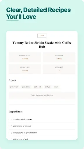 Скриншот 7 — Atkins Air Fryer Recipes