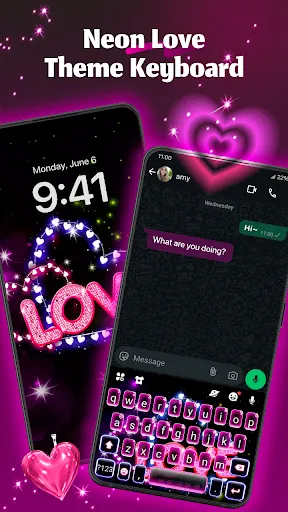 Скриншот 1 — тема Neon Love