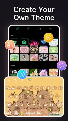 Скриншот 5 — тема Neon Red Heartbeat