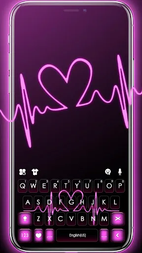 Скриншот 1 — тема Pink RGB Heart