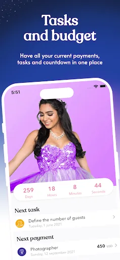 Скриншот 2 — Quincy - Quinceanera Planner