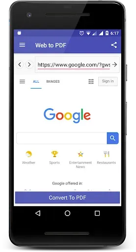 Скриншот 2 — Web to PDF Converter
