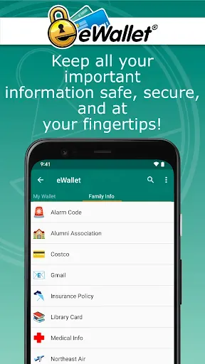 Скриншот 1 — eWallet - Password Manager