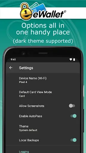 Скриншот 8 — eWallet - Password Manager