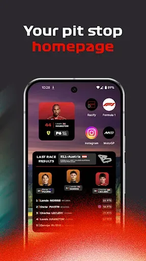 Скриншот 2 — Racify - Beautiful F1 widgets