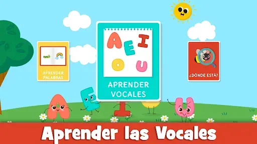 Скриншот 1 — Vocales para niños 3 a 5 años