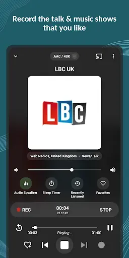 Скриншот 4 — VRadio - Online Radio App