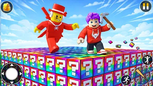 Скриншот 1 — Break a Lucky Block Game 3D