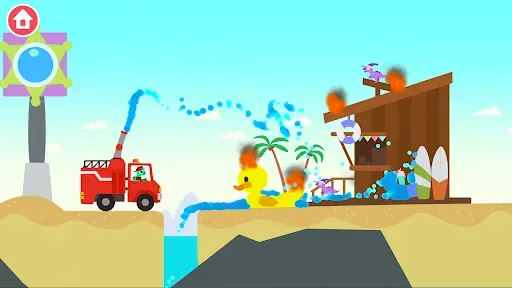 Скриншот 3 — Дино Пожарный:Игра для детей