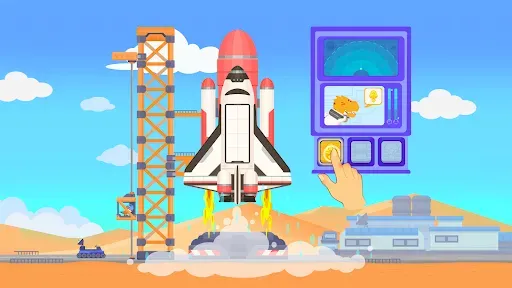 Скриншот 1 — Игры с Дино Ракетами для Детей