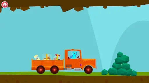 Скриншот 1 — Игры на грузовиках динозаврами
