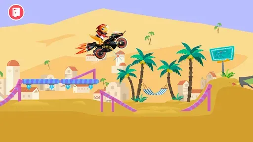Скриншот 3 — Игры с дерт-байком для детей