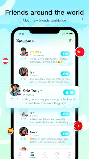 Скриншот 2 — Yeetalk - Chat, Talk & Learn