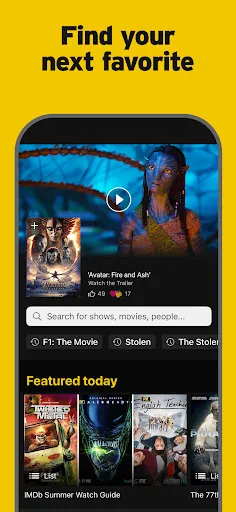 Скриншот 1 — IMDb: Movies & TV Shows