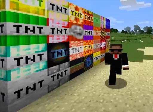 Скриншот 1 — Мега TNT Мод в mcpe