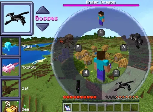 Скриншот 5 — Превращение в Мобов Мод в mcpe