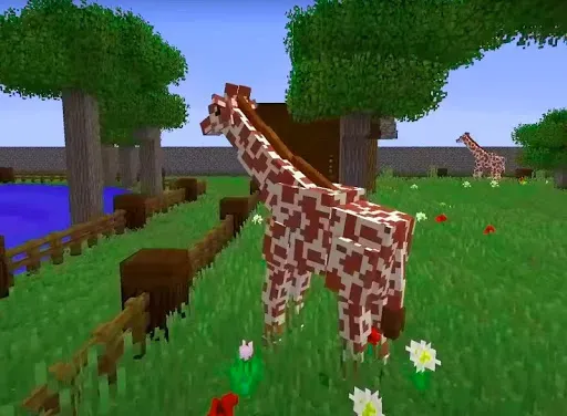 Скриншот 1 — Зоопарк с Животными Мод в mcpe