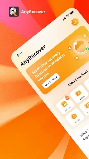 Скриншот 1 — AnyRecover: Восстановление