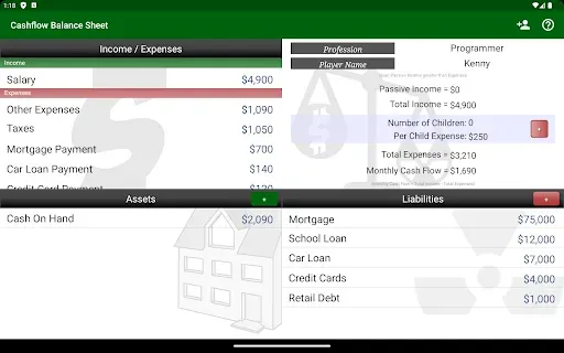 Скриншот 6 — Cashflow Balance Sheet