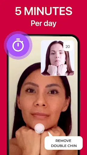 Скриншот 7 — Face Yoga Exercises - Vitonica