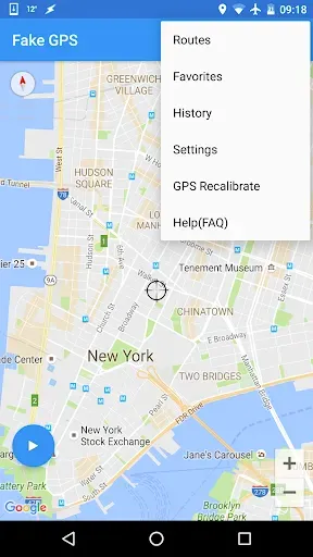 Скриншот 3 — Fake GPS Joystick & Routes Go