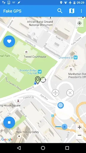 Скриншот 4 — Fake GPS Joystick & Routes Go
