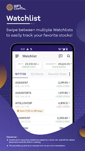 Скриншот 4 — IIFL : Stocks, Demat & IPOs