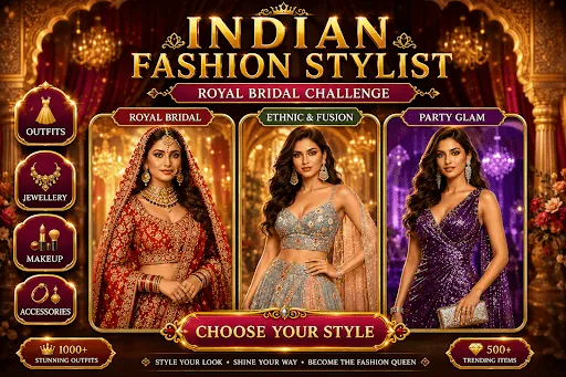 Скриншот 1 — Indian Fashion DressUp Stylist