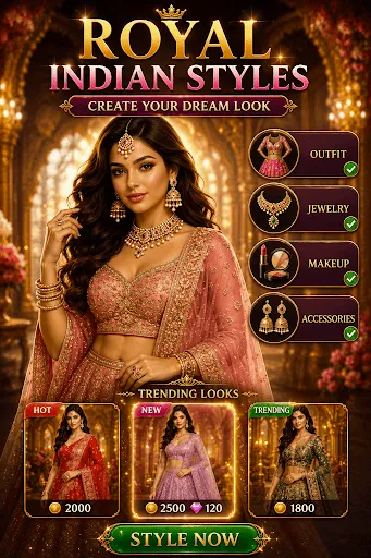 Скриншот 7 — Indian Fashion DressUp Stylist