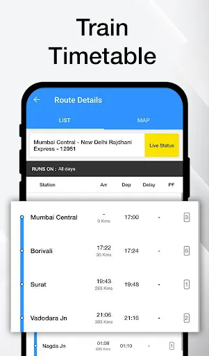 Скриншот 4 — Indian Railway Timetable Live