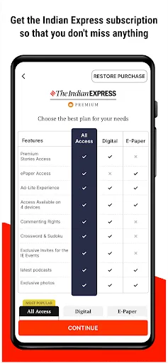 Скриншот 1 — Indian Express: News & Epapers