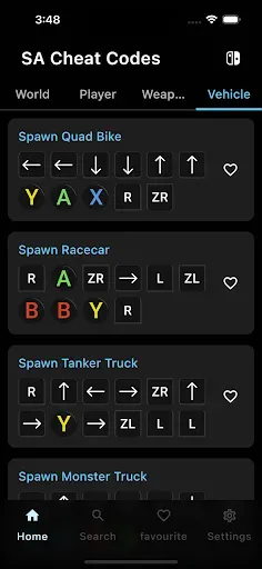 Скриншот 6 — Cheat Codes for GTA Cheats Pro