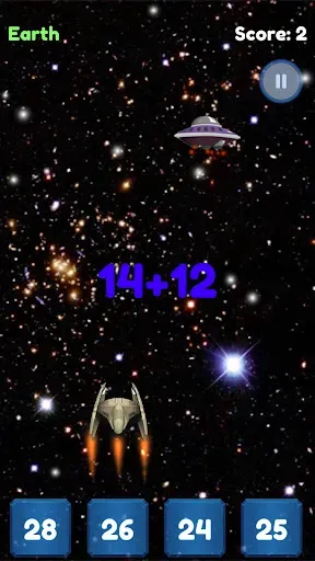 Скриншот 4 — Math Planet Defense