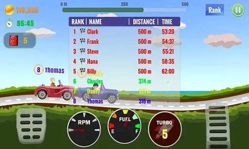 Скриншот 4 — Hill Racing PvP - Multiplayer