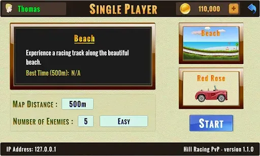 Скриншот 5 — Hill Racing PvP - Multiplayer